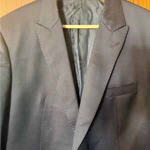 Armani Collezioni M Line men’s black Sportscoat NWT $1250 Sz 54 made in Italy